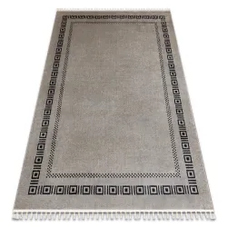 Alfombra AMOUR 53098A beige / negro - Marco, griego moderno, elegante