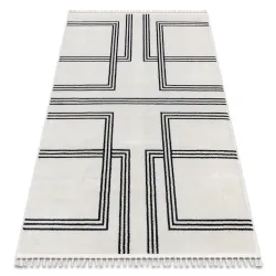 Alfombra AMOUR 53091C crema - Geométrica, líneas moderno, elegante