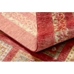 Dywan HERIZ A0985A Orientalny, ramka bordo - z bambusowej przędzy, ekskluzywny, stylowy