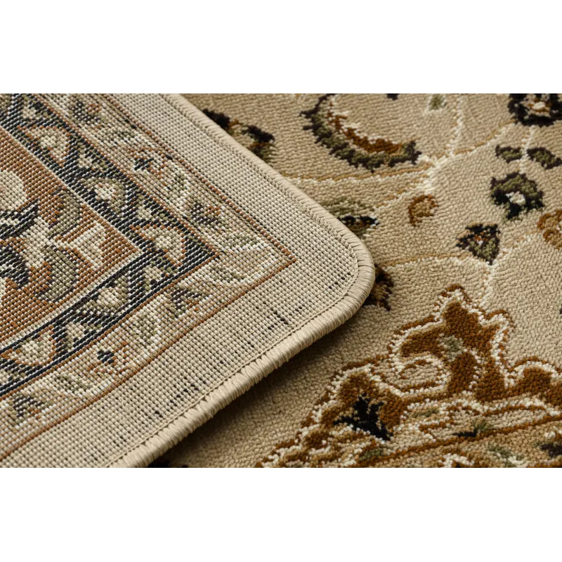 Dywan ROYAL E0177 Ramka, rozeta - beż / brązowy