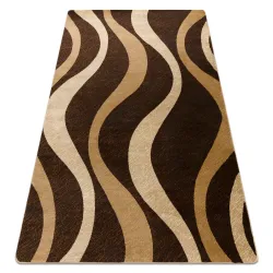Alfombra ROYAL G3565 Ondas - marrón / beige