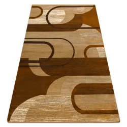 Alfombra ROYAL HE405 Geométrica - marrón / crema