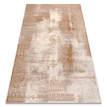 Alfombra NAIN Ornamento vintage 7699/51655 en tonos beige y marrón