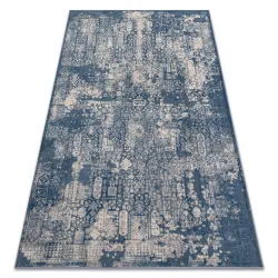 Alfombra NAIN Ornamento vintage 7591/51644 azul oscuro / beige