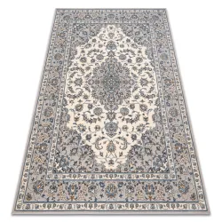 Alfombra NAIN Ornamento, marco, 7335/51635 beige / azul