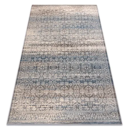 Alfombra NAIN Ornamento en beige y azul, alfombra vintage elegante