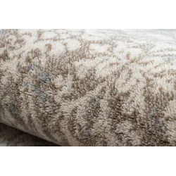 Alfombra de lana para la habitación infantil, elegante en beige y azul