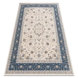 Alfombra NAIN Ornamento, marco, 7179/51613 beige / azul