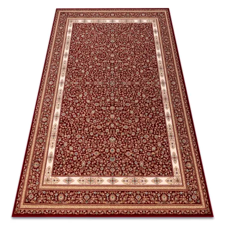 Alfombra NAIN Ornamento en burdeos y beige, un toque elegante para cualquier habitación