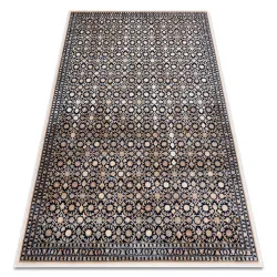 Alfombra NAIN Ornamento 1183/51033 azul oscuro / beige