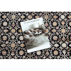 Alfombra azul oscuro NAIN Ornamento, ideal para salones y dormitorios modernos