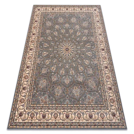 Alfombra NAIN Roseta, azul y beige, elegante adorno para el hogar