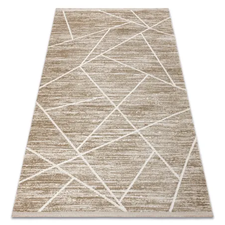 Alfombra moderna DUKE 51557 en tonos beige, suave y con diseño geométrico