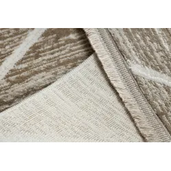 Alfombra DUKE 51557 con textura geométrica, suave y agradable al tacto