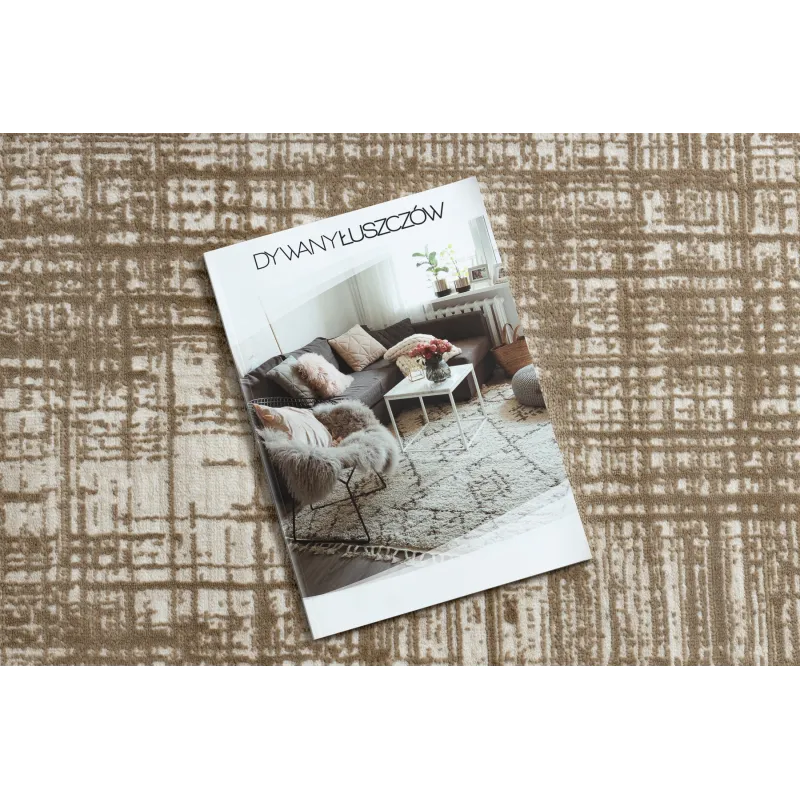 Alfombra DUKE A0357 beige, estilo vintage, ideal para decoración contemporánea
