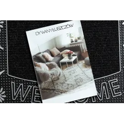 Wycieraczka BH 224W Welcome, antypoślizgowa, zewnętrzna, wewnętrzna, na gumie - srebrny