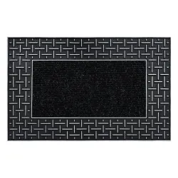 Felpudo BH 225 Kratka, antideslizante, exterior, interior, sobre goma - plata