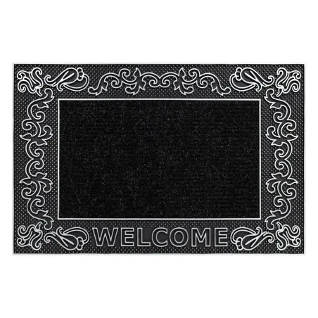 Wycieraczka BH 219W Welcome, antypoślizgowa, zewnętrzna, wewnętrzna, na gumie - srebrny