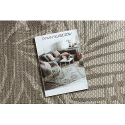 Alfombra de sisal elegante en tonos grises, perfecta para interiores modernos