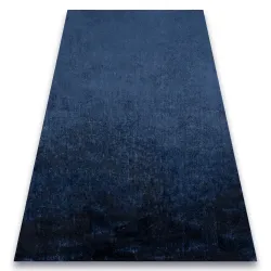 Alfombra VISCO azul oscuro 10 suave, IMITACIÓN PELAJE CONEJO
