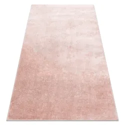 Alfombra VISCO rosa 8 suave, IMITACIÓN PELAJE CONEJO