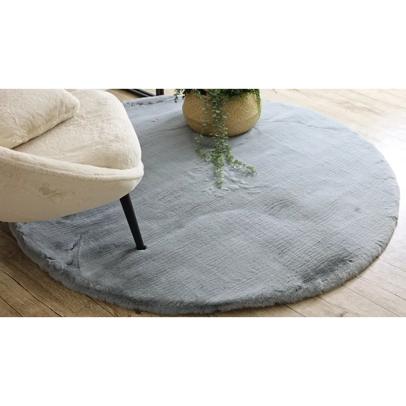Alfombra TEDDY NEW dream 47 shaggy plateado, perfecta para decoración contemporánea