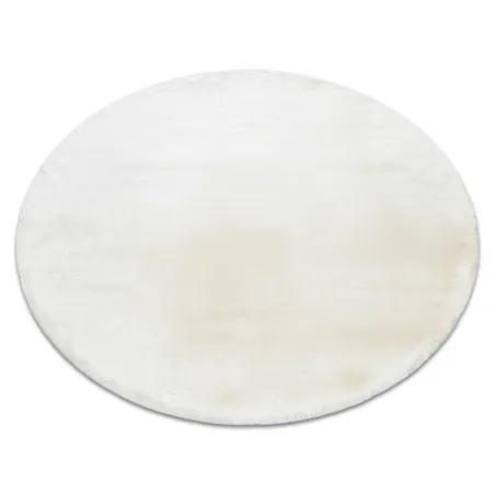 Alfombra shaggy TEDDY NEW wool 45 crema, muy gruesa y suave