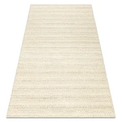 Alfombra de lana TAHAR 99002B crema - TEJIDA A MANO bucle, Líneas