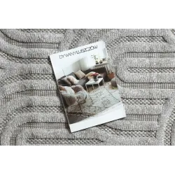 Alfombra SANTO elegante en gris para interiores modernos