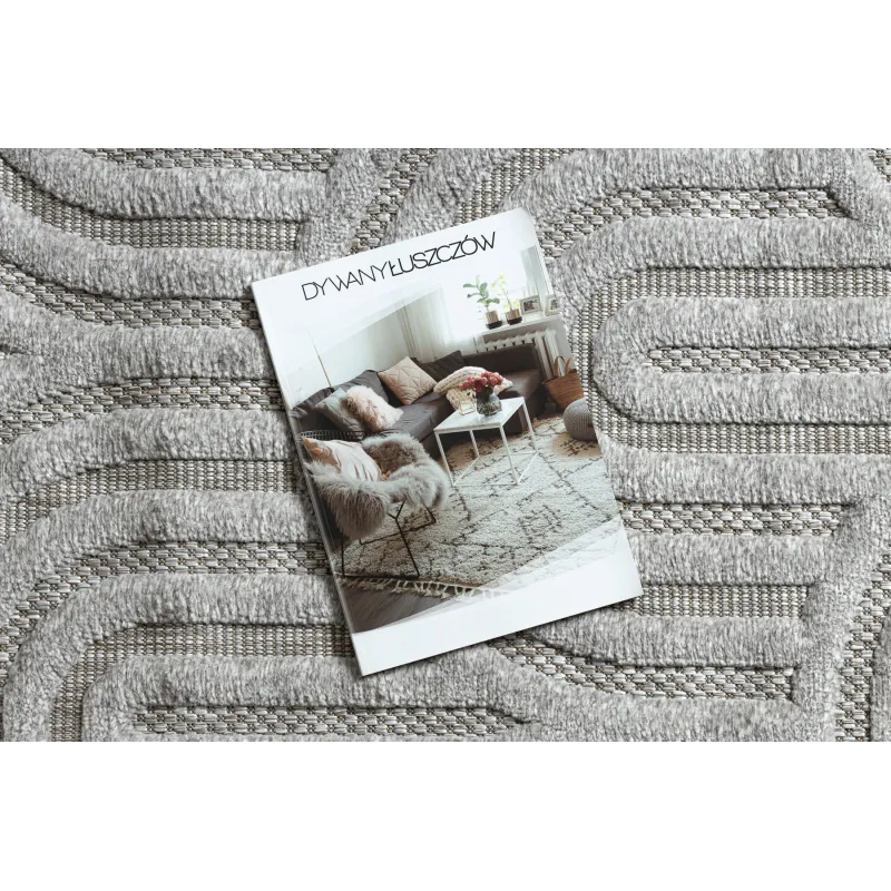 Alfombra SANTO elegante en gris para interiores modernos