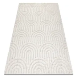 Alfombra SANTO sisal 0537 geométrica blanco