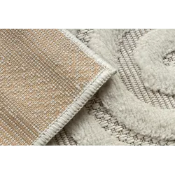 Alfombra geométrica de sisal, perfecta para el dormitorio
