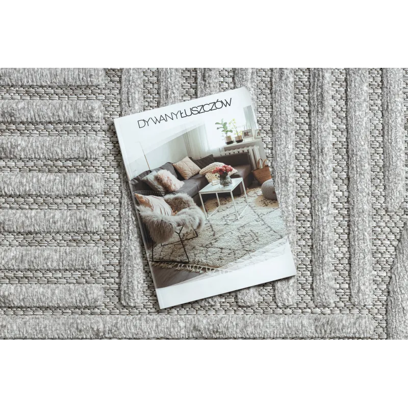 Alfombra SANTO gris elegante, ideal para salones y dormitorios modernos