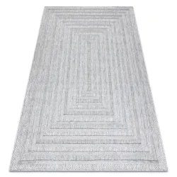 Alfombra SANTO sisal 0999 geométrica gris