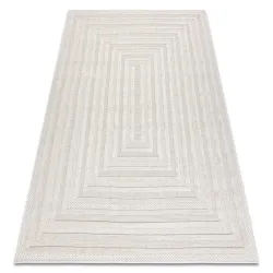 Alfombra SANTO sisal 0999 geométrica blanco
