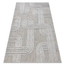 Alfombra SANTO sisal 1001 geométrica gris