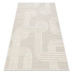 Alfombra SANTO sisal 1001 geométrica blanco