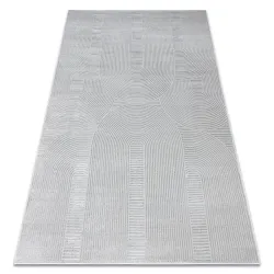 Alfombra BALANCE 9086 gris - Geométrica, estructural, glamour