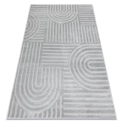 Alfombra BALANCE 1918 gris - Geométrica, estructural, glamour