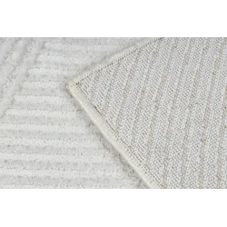 Dywan BALANCE 0194 krem - Geometryczny, strukturalny, glamour 