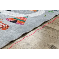 Alfombra BAMBINO 2160 con motivos de animales, ideal para la habitación infantil