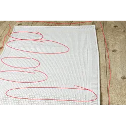Alfombra blanca TIMO 5979, diseño elegante para exteriores