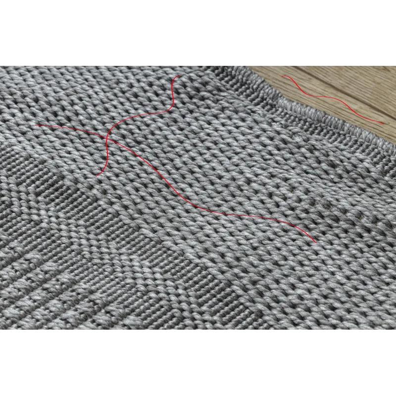 Alfombra ideal para el jardín o la terraza, TIMO 5979 en gris claro