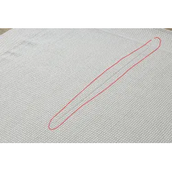 Alfombra TIMO 5979 blanca para exterior - elegante y resistente