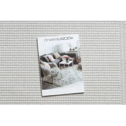 Alfombra TIMO 5979 en color blanco, perfecta para decoración contemporánea