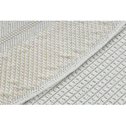 Alfombra blanca TIMO 5979, perfecta para exteriores y jardines