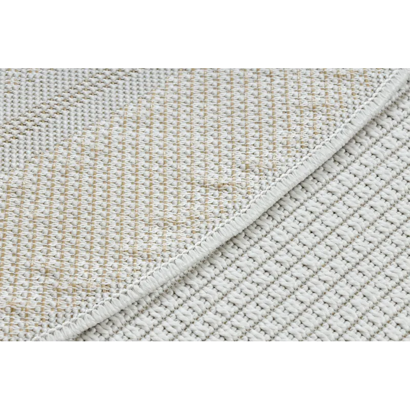 Alfombra blanca TIMO 5979, perfecta para exteriores y jardines