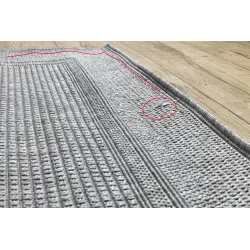 Alfombra exterior TIMO 5979 en gris claro para jardín