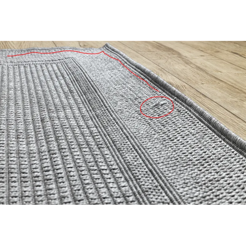 Alfombra exterior TIMO 5979 en gris claro para jardín