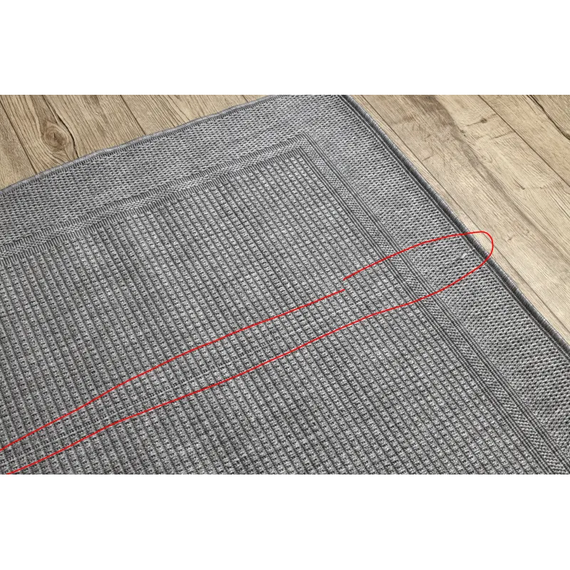 Alfombra TIMO 5979 en color gris claro para espacios exteriores